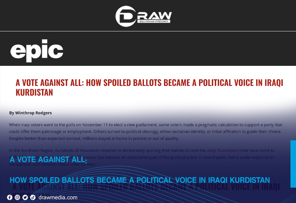 Draw Media- A Vote Against All: How Spoiled Ballots Became a Political Voice in Iraqi Kurdistan