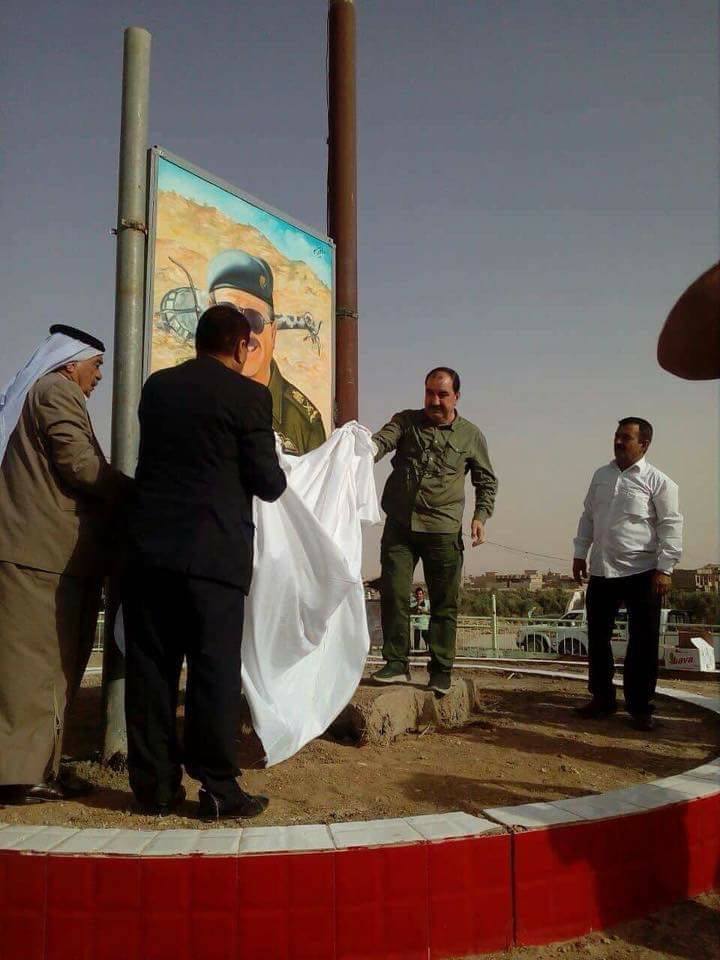 بە وێنە: لە شەنگال پەردە لەسەر وێنەی فڕۆكەوان ماجد تەمیمی لادرا