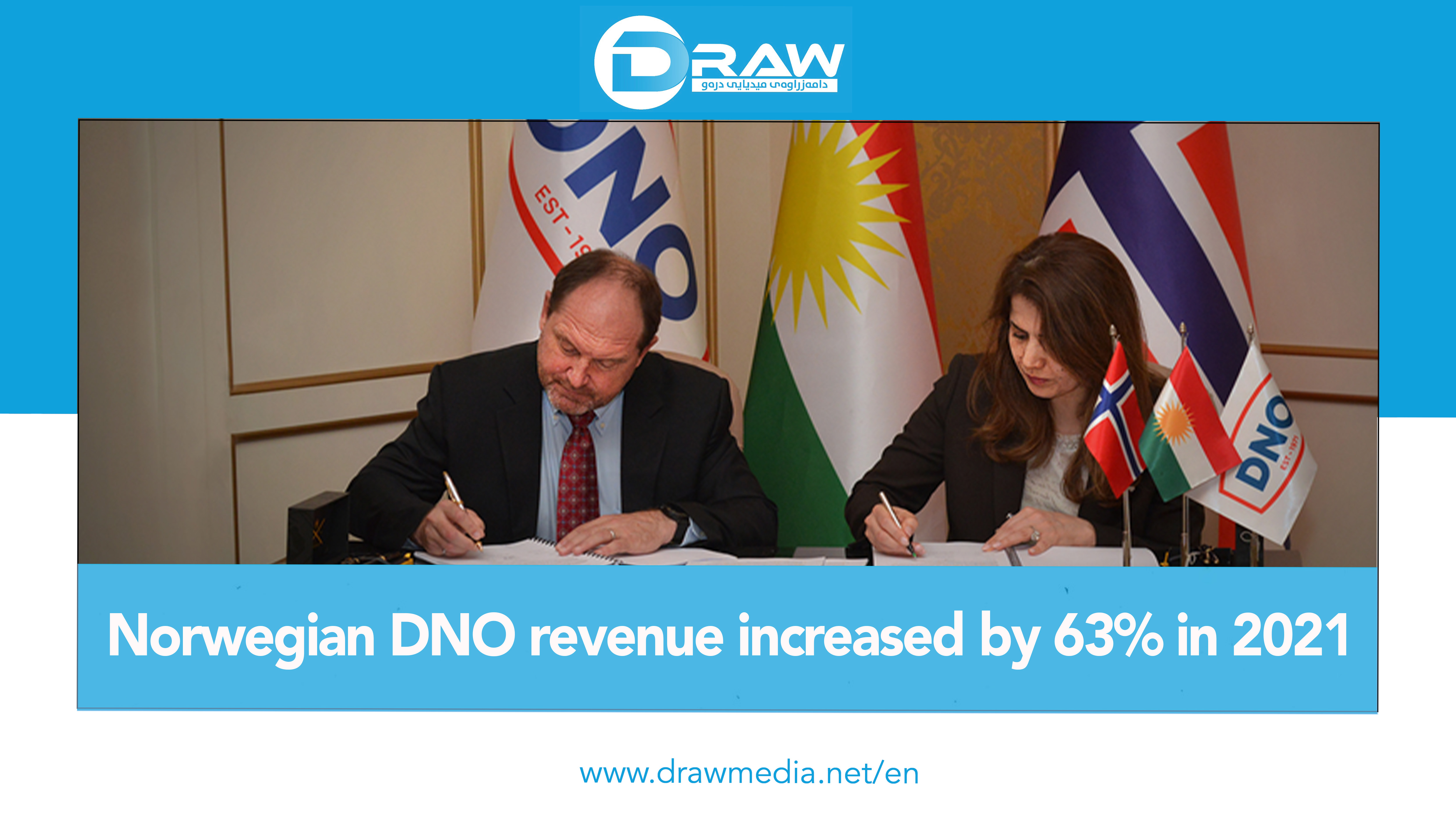 DrawMedia.net /  Norwegian DNO revenue increased by 63% in 2021