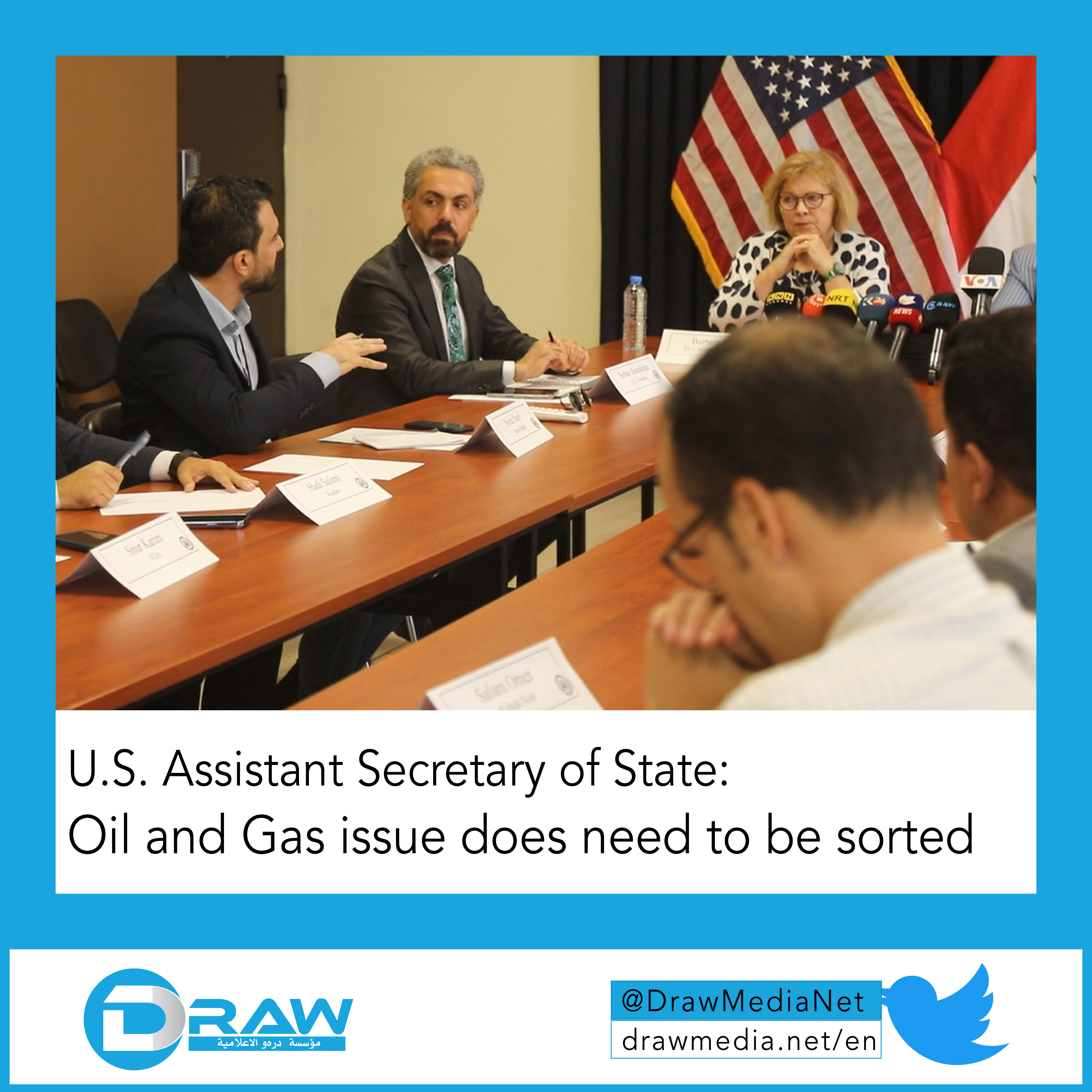 DrawMedia.net / U.S. Assistant Secretary of State:&nbsp;Oil and Gas issue does need to be sorted