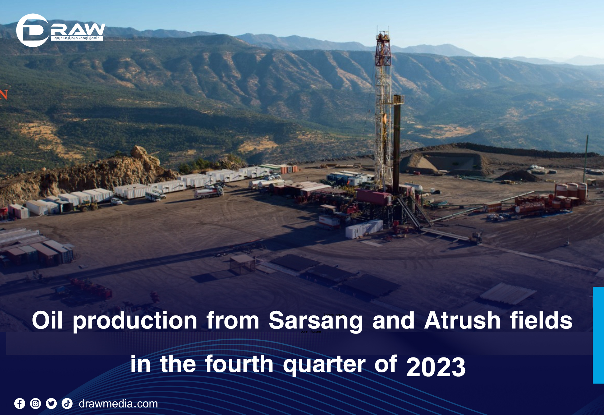 DrawMedia.net / Oil production from Sarsang and Atrush fields in the fourth quarter of 2023