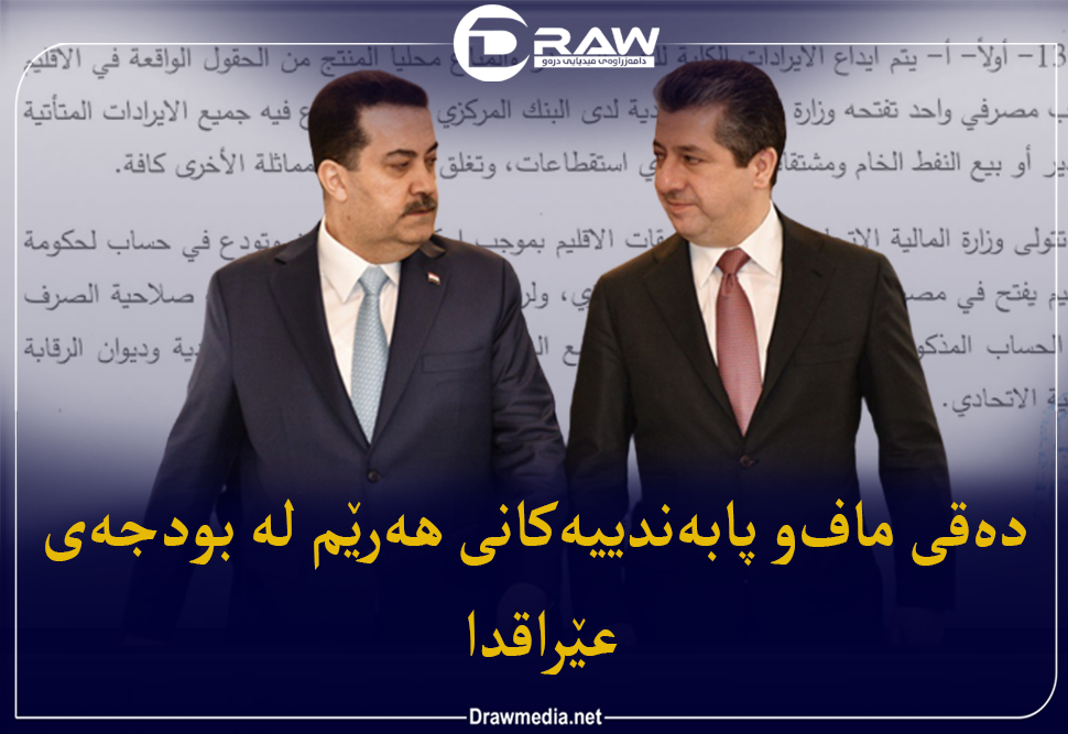 دەقی ماددەكانی هەرێم لە بودجەی عێراقدا دەقی ماددەكانی هەرێم لە بودجەی عێراقدا
