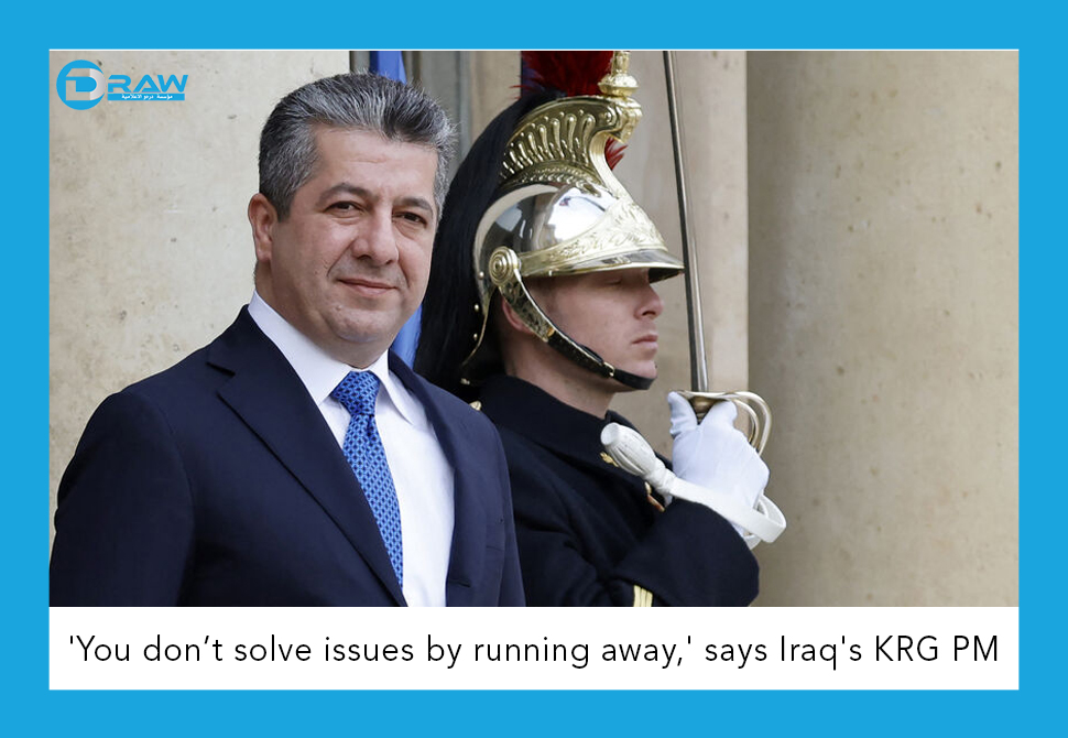 DrawMedia.net / 'You don&rsquo;t solve issues by running away,' says Iraq's KRG PM